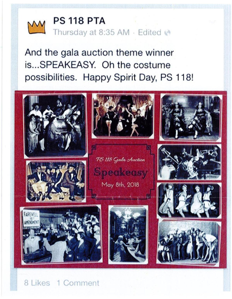 Screenshot from P.S. 118 PTA’s Facebook page, via the New York Daily News